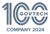 Award badge for Govtech Top 100 companies